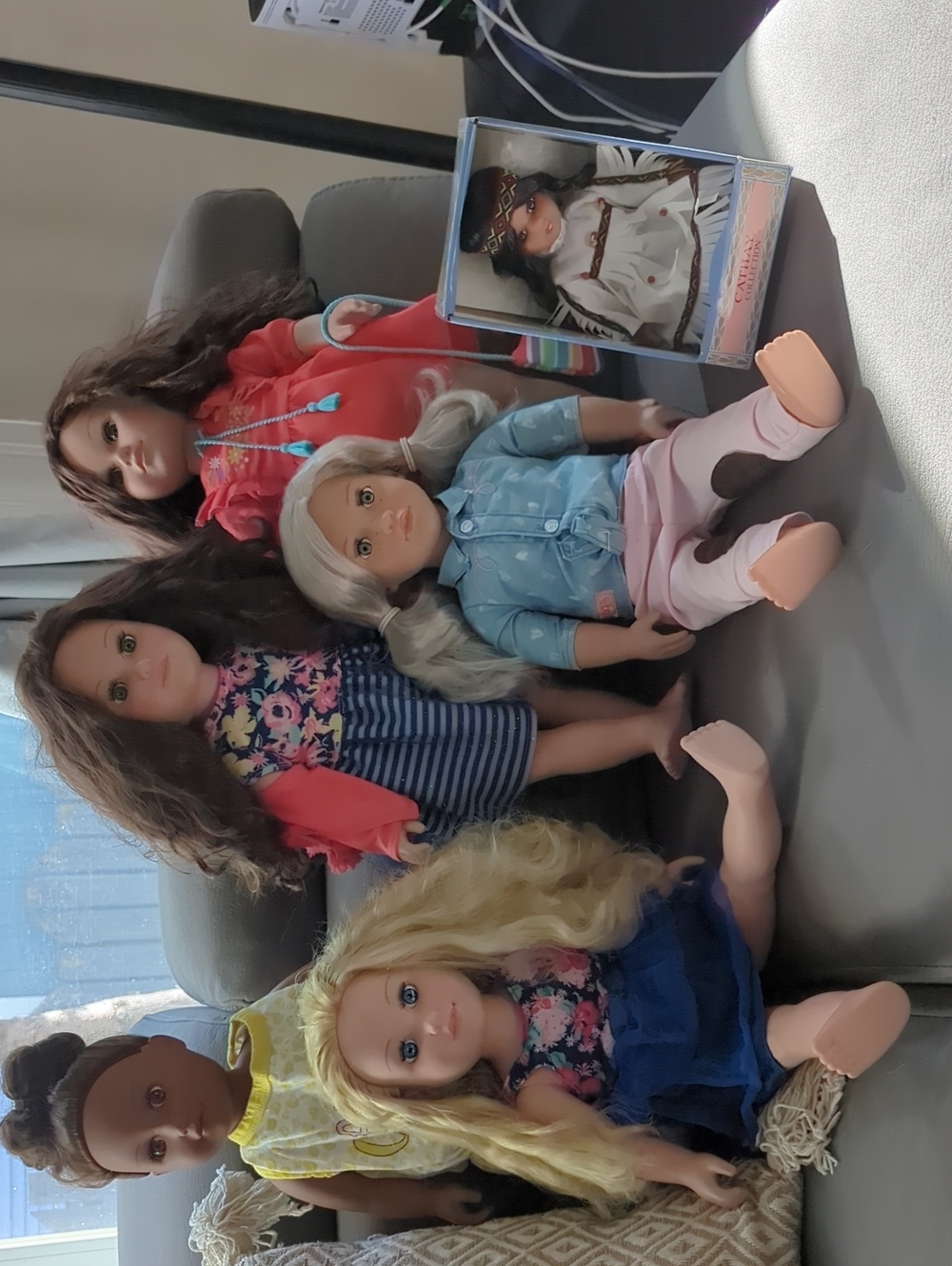 Assorted Kids Fashion Doll Set - Blonde, Brown, Pink & Blue